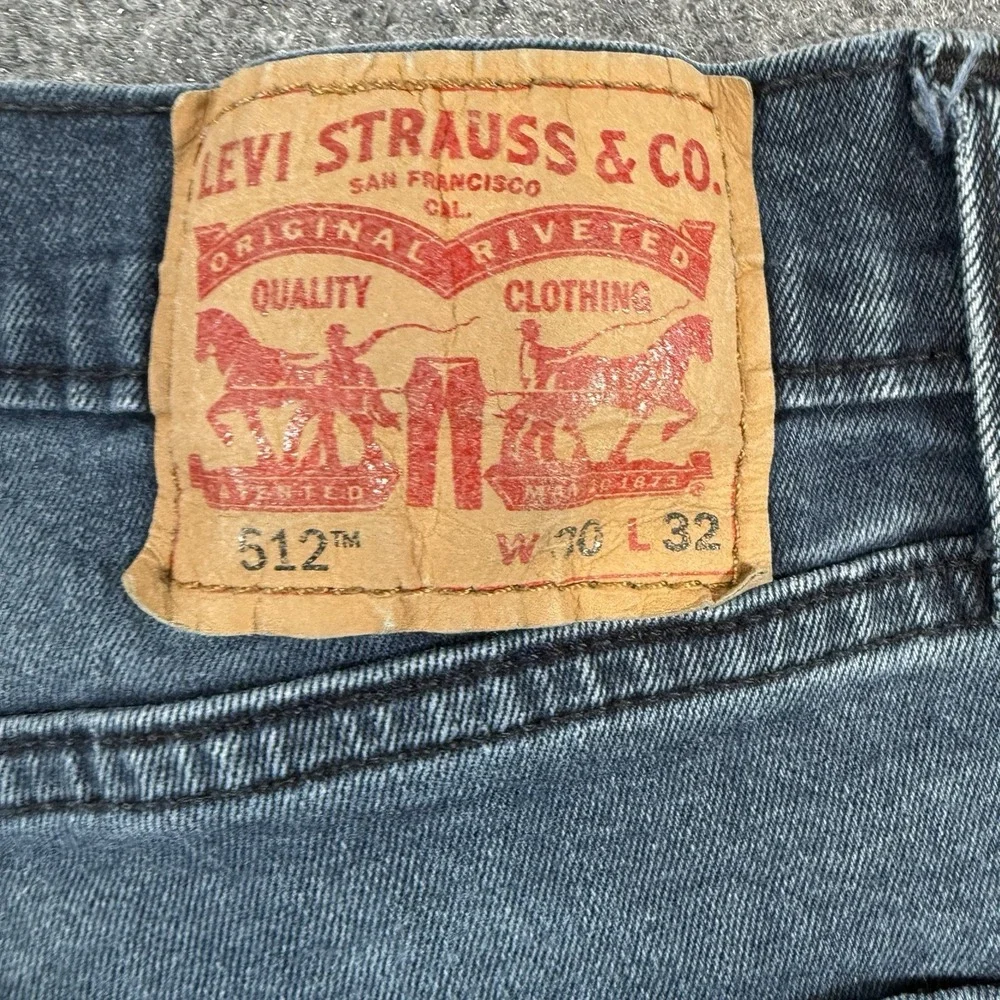 Levi's Jeans‎ Mens 30x32 (Fits 28x30) Blue 512 Slim Tapered Fit Stretch Denim